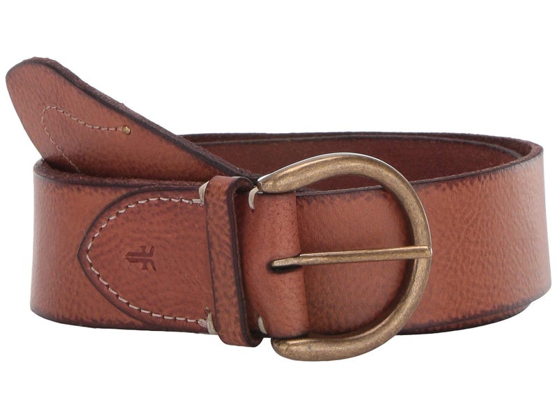 Frye Women's 40MM Leather Belt, Tan Campus, Large